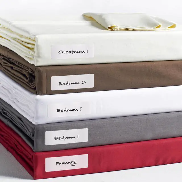 Alt view image 2 of 7 - No-Iron Fabric Labels Handwrite Only 1 x 3 White 5/Sheet 10 Sheets/Pack 40725