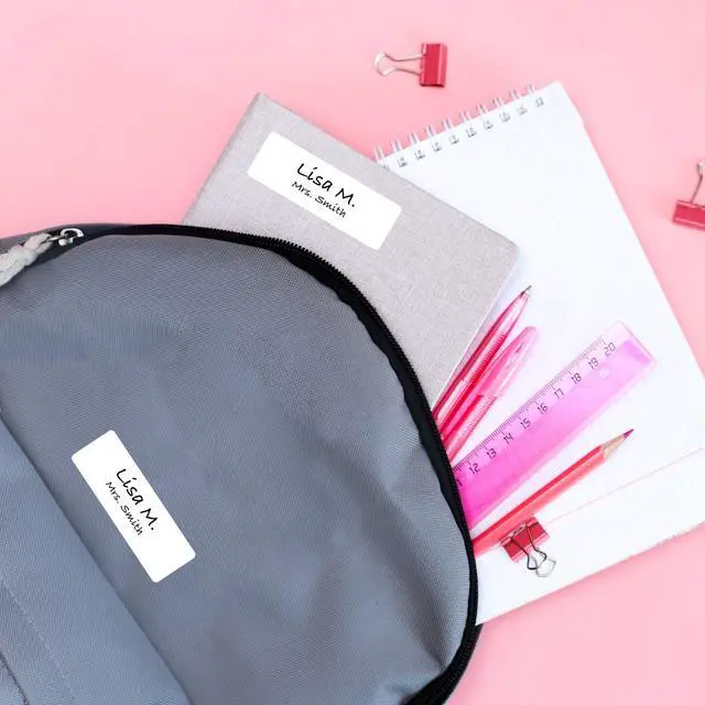 Alt view image 7 of 7 - No-Iron Fabric Labels Handwrite Only 1 x 3 White 5/Sheet 10 Sheets/Pack 40725