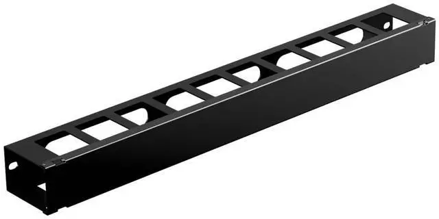 Alt view image 9 of 10 - IOGEAR 1U 19" Horizontal Cable Management Duct  Finger Duct with Removable Cover, Metal Construction (GROHD1U)