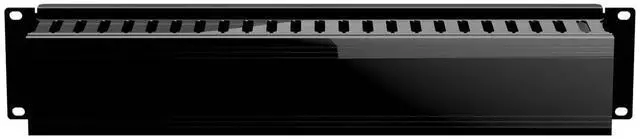 Alt view image 9 of 12 - IOGEAR 2U 19" Horizontal Cable Management Duct with Cover and Mounting Screws, Slotted Finger Duct Wire Organizer for Server/Network/Equipment Rack and Cabinets (GROHD2U)