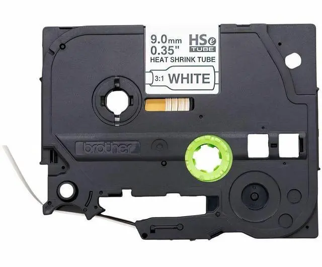 Alt view image 7 of 8 - Brother Laminated Tape for P-touch Label Marker - - DiameterTape - Black on White - Laminated - Heat-shrinkable - For Label Maker - 1 Each