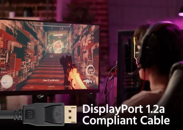 Alt view image 19 of 19 - Monoprice Select Series DisplayPort 1.2 Cable, 15ft
