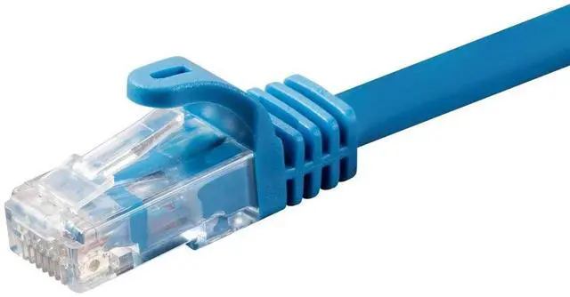 Alt view image 12 of 14 - Monoprice Cat6 Ethernet Patch Cable - 50 feet - Blue | Snagless, RJ45, 550Mhz, UTP, CMP, Plenum, Pure Bare Copper Wire, 23AWG - Entegrade Series