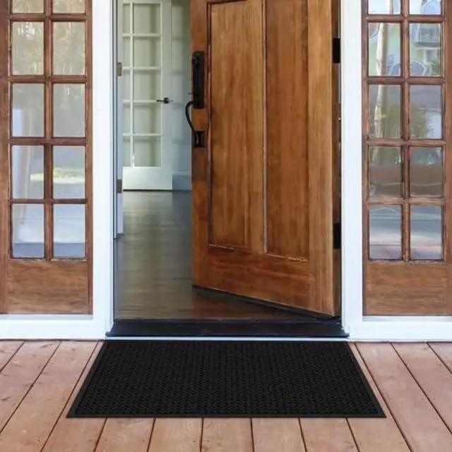 Alt view image 4 of 6 - Absorba Select Entry Mat Rectangular Pepper/Black Crush-Resistant Needle-Punched Surface 36" x 60" 76036190230000500