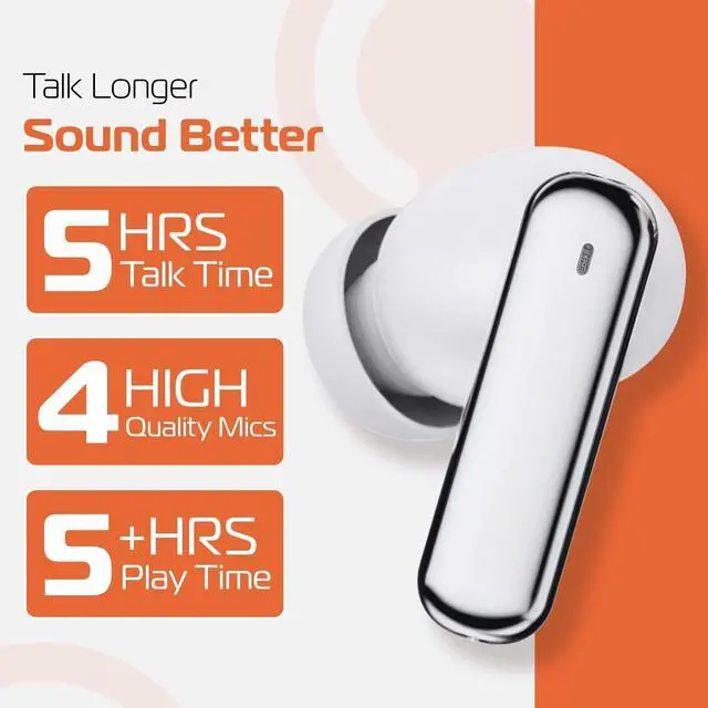 Alt view image 3 of 7 - Blunote Earbuds Silver/White BNANC007