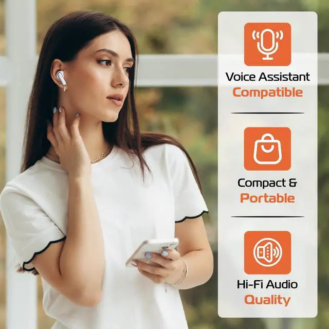 Alt view image 4 of 7 - Blunote Earbuds Silver/White BNANC007