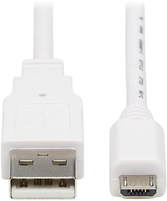 Alt view image 15 of 18 - Tripp Lite U050AB-003-WH 3 ft. White Safe-IT USB-A to USB Micro-B Antibacterial Cable (M/M), USB 2.0, White, 3-ft. (0.91 m)