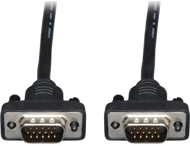 Alt view image 7 of 12 - Tripp Lite Low Profile Vga Rgb Coax Monitor Cable High Res Hd15 M/M 15Ft