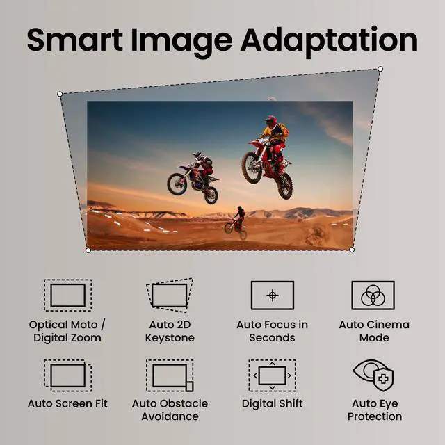 Alt view image 3 of 5 - BenQ TK705i 4K HDR Home Entertainment Projector, 3000 ANSI Lumens, Google TV, Netflix, Low Input Lag, Auto Image Adjustment