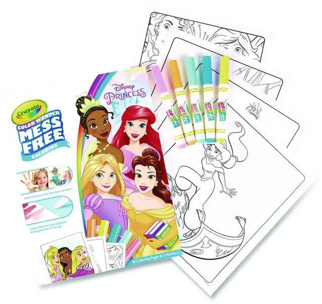 Alt view image 5 of 7 - Color Wonder Mess Free Coloring Pad & Markers, Princess