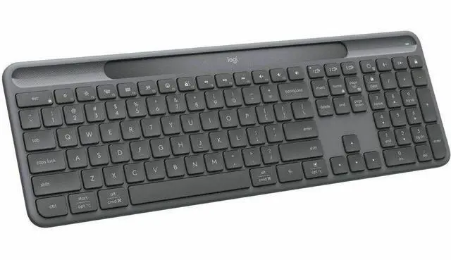 Alt view image 8 of 14 - Logitech Signature Slim Solar+ K980 for Business, Wireless Keyboard, Quiet Typing, Secure Receiver, Bluetooth, Windows, Mac - Graphite - Wireless Connectivity - Bluetooth/RF - 5.1 - 32.81 ft - 2.40 GH