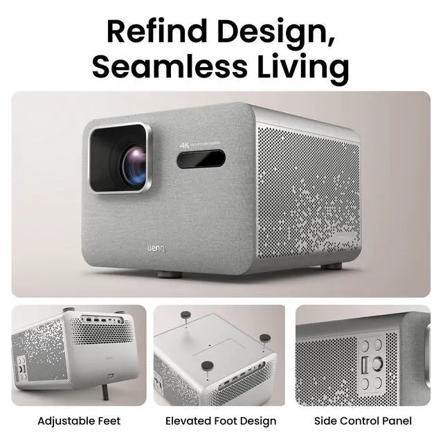 Alt view image 6 of 7 - BenQ TK705STi 4K HDR Short Throw Projector, 3000 ANSI Lumens, Google TV, Netflix, Low Input Lag