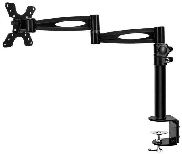 Alt view image 15 of 18 - Monoprice 3-Way Adjustable Tilting Desk Mount Bracket - Black For 13 - 30 Inch Monitors | Up to 33 Pounds