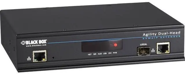 Main image of Black Box Agility KVM-Over-IP Matrix Dual-Head DVI-D Transmitter ACR1020AT