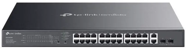 Alt view image 4 of 8 - TP Link Omada ES228GMP Omada 28-Port Gigabit Easy Managed Switch with 24-Port
