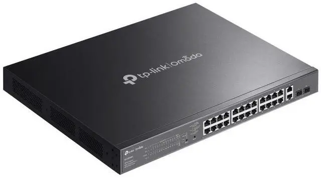 Alt view image 7 of 8 - TP Link Omada ES228GMP Omada 28-Port Gigabit Easy Managed Switch with 24-Port
