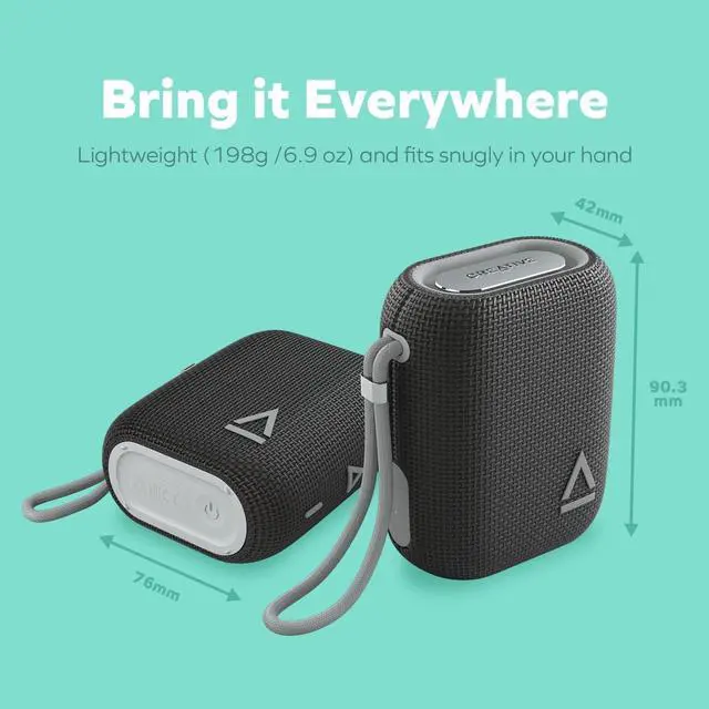 Alt view image 2 of 6 - Creative MUVO Flex Portable Waterproof Bluetooth 5.3 Speaker Black