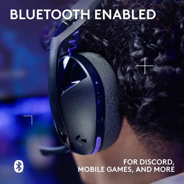 Alt view image 12 of 14 - Logitech G321 LIGHTSPEED Wireless Bluetooth Gaming Headset, dynamic comfort and fit, 20+ hrs battery, PC, PS4, PS5, Nintendo Switch, Mobile - Black - Stereo - Wired/Wireless - Bluetooth - 32.8 ft - 32