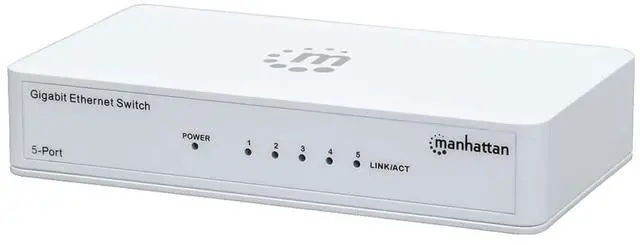 Alt view image 14 of 17 - MANHATTAN 560696 Gigabit Ethernet Switch ,5 Port