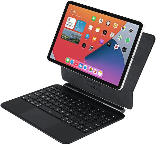 Alt view image 11 of 14 - Adesso Portable Keyboard/Cover Case for 10.9" to 11" Apple iPad Pro 11 (2018), iPad Pro 11 (2020), iPad Pro 11 (2021), iPad Pro 11 (2022), iPad Air (4th Generation), iPad Air (5th Generation