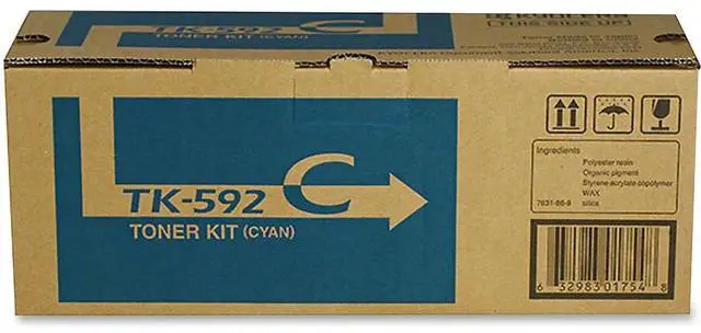 Alt view image 12 of 20 - Kyocera Copystar TK592C Laser Toner Cartridge Cyan
