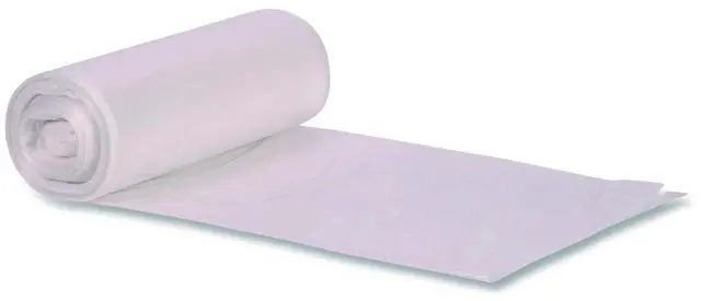 Main image of Low-Density Waste Can Liners 32 gal 0.9 mil 33 x 44 Clear Perforated Roll 5 Bags/Roll 20 Rolls/Carton H6644TCKR01