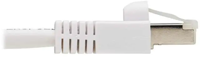 Alt view image 6 of 7 - TRIPP LITE N262AB-014-WH 14 ft. Cat 6A White Safe-IT Cat6a 10G Certified Snagless Antibacterial S/FTP Ethernet Cable (RJ45 M/M), PoE, White
