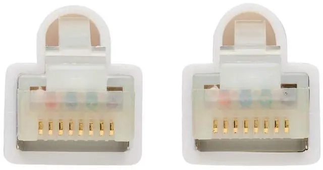 Alt view image 4 of 7 - TRIPP LITE N262AB-014-WH 14 ft. Cat 6A White Safe-IT Cat6a 10G Certified Snagless Antibacterial S/FTP Ethernet Cable (RJ45 M/M), PoE, White