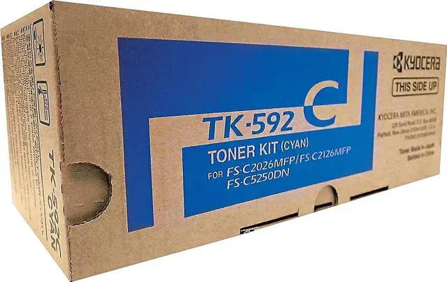 Alt view image 19 of 20 - Kyocera Copystar TK592C Laser Toner Cartridge Cyan