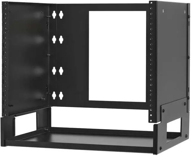 Alt view image 4 of 8 - Tripp Lite 8U Wall-Mount Bracket with Shelf for Small Switches SRWO8UBRKTSHELF