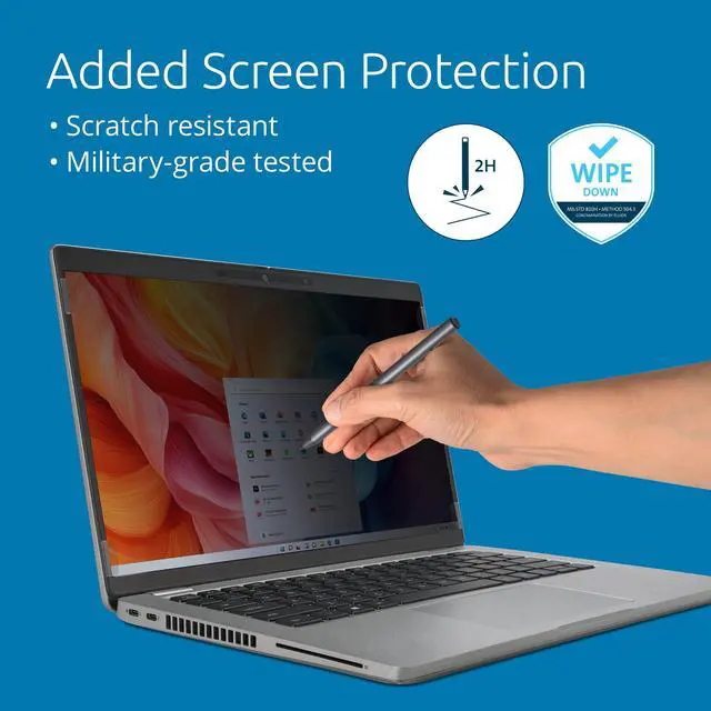 Alt view image 12 of 12 - Kensington High Clarity Privacy Screen Filter for Laptops 15.6" (16:10) - For 15.6" Widescreen LED-LCD Notebook - 16:10 - Scratch Resistant - 2H - Anti-glare