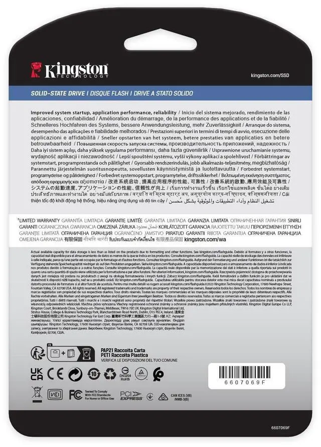 Alt view image 17 of 18 - Kingston SEDC2000BM8/240G DC2000B 240 GB Solid State Drive - M.2 2280 Internal - PCI Express NVMe (PCI Express NVMe 4.0 x4) - Server Device Supported - 0.4 DWPD - 175.20 TB TBW