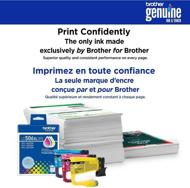 Alt view image 4 of 7 - Brother LC506XLBK Original High Yield Inkjet Ink Cartridge Black Pack