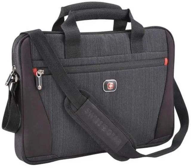 Alt view image 7 of 8 - SwissGear - Structure 14 Laptop Case - Blue Heather/Black