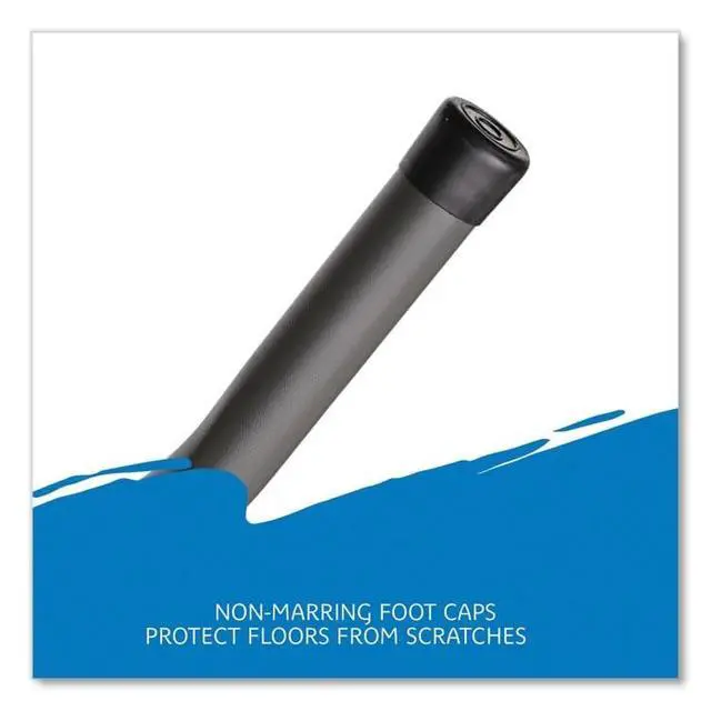 Alt view image 6 of 6 - Bifold Resin Folding Table Rectangular 70.9" x 29.1" x 30" White Granite Top Gray Base/Legs 2/Pack 61263