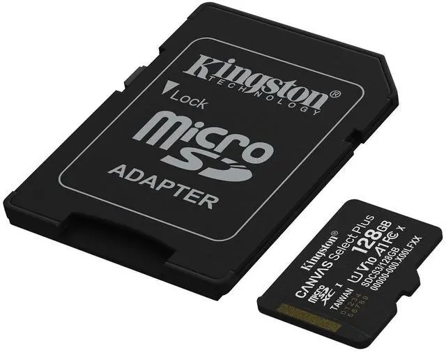 Alt view image 2 of 6 - Kingston Canvas Select Plus 128 GB Class 10/UHS-I U1 V10 microSDXC 1 SDCS3128GB
