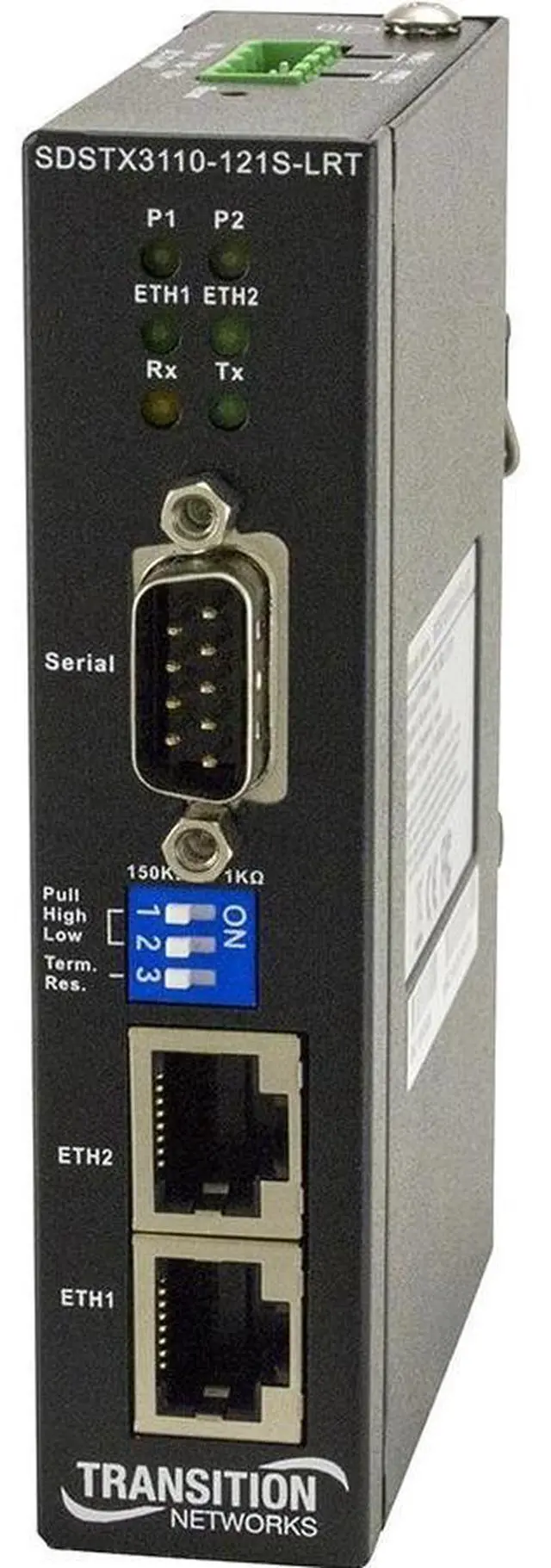 Main image of Transition Networks Hardened Slim Serial Device Server SDSTX3110121SLRT