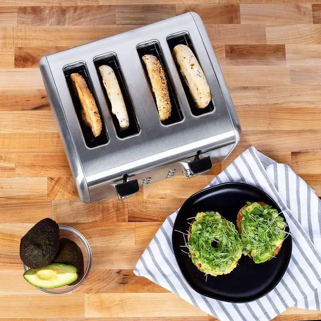 Alt view image 3 of 6 - Kalorik 4-Slice Toaster, Stainless Steel (TO46813SS)