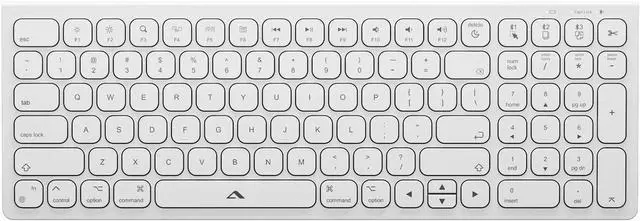 Main image of ALOGIC ECHELON COMPACT USB-C RECHARGEABLE BLUETOOTH KEYBOARD FOR MAC (WHITE), US