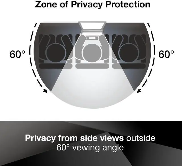 Alt view image 5 of 8 - 3M Privacy Filter for 23.8 in Full Screen Monitors 16:9 PF238W9E Black, Glossy, Matte - For 23.8" Widescreen LCD Monitor - 16:9 - Scratch Resistant, Fingerprint Resistant, Dust Resistant - Anti-glare