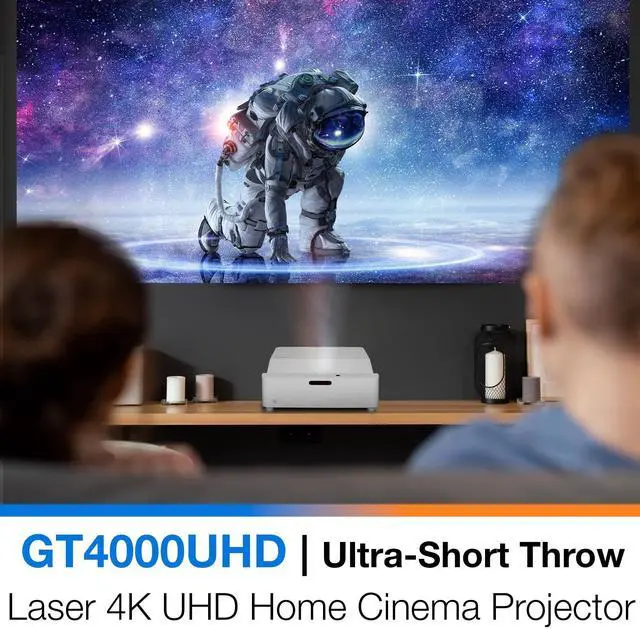 Alt view image 9 of 14 - Optoma GT4000UHD Ultra-Short Throw 4K UHD Home Cinema Laser Projector