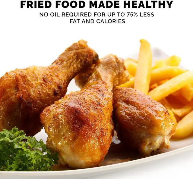 Alt view image 2 of 7 - Kalorik MAXX Digital 6-Quart 7-in-1 1750W Air Fryer