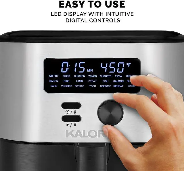 Alt view image 4 of 7 - Kalorik MAXX Digital 6-Quart 7-in-1 1750W Air Fryer