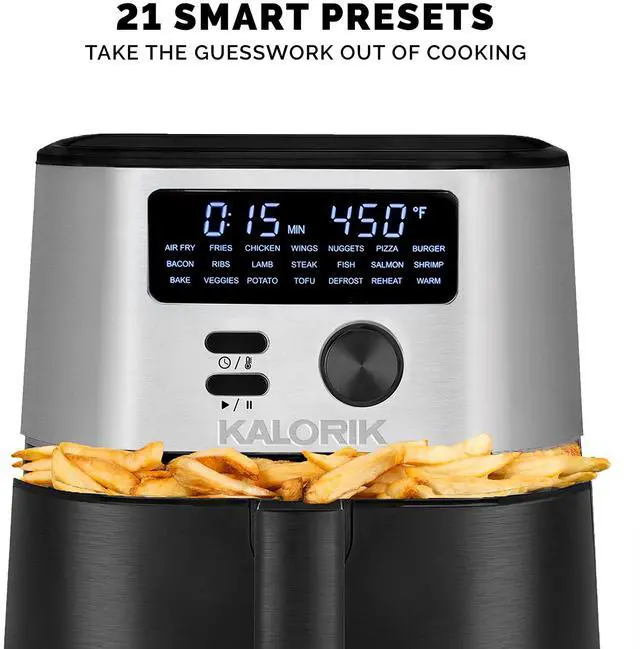 Alt view image 6 of 7 - Kalorik MAXX Digital 6-Quart 7-in-1 1750W Air Fryer