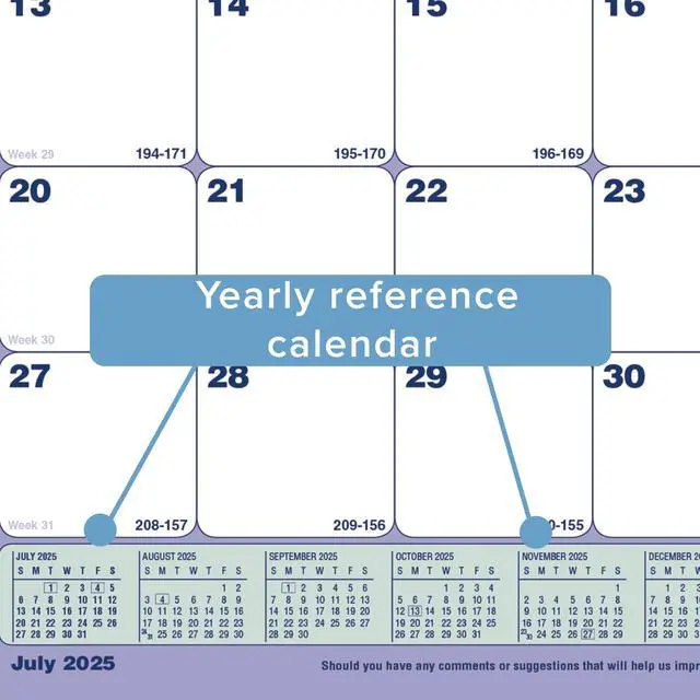 Alt view image 4 of 7 - Brownline Academic 13-Month Desk Pad Calendar 11 x 8.5 2025-2026 CA181721