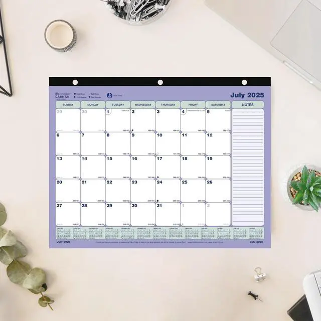 Alt view image 7 of 7 - Brownline Academic 13-Month Desk Pad Calendar 11 x 8.5 2025-2026 CA181721