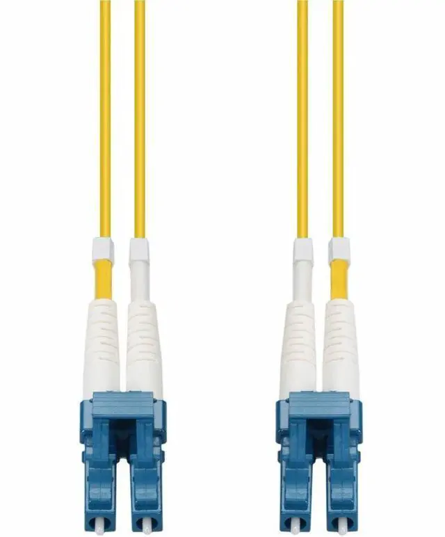 Alt view image 2 of 3 - AddOn 3m LC (Male) to LC (Male) Yellow OS1 Duplex Fiber TAA Compliant OFNR (Riser-Rated) Patch Cable