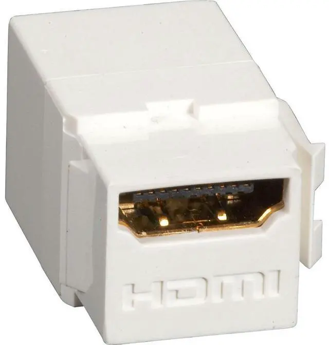 Alt view image 3 of 3 - Snap Fitting - Hdmi, Female/Female, Office White, Gsa, Taa