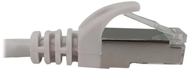 Alt view image 8 of 8 - Tripp Lite Cat6a 10G Snagless Shielded Slim STP Ethernet Cable (RJ45 M/M), PoE, White, 10 ft. (3.1 m) - 10 ft Category 6a Network Cable for Network Device, Server, Switch, Router, Hub, Printer, Comput