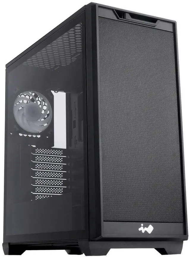Alt view image 2 of 14 - In Win IW-CS-D5BLK-1AN120 Gaming Computer Case IWCSD5BLK1AN120